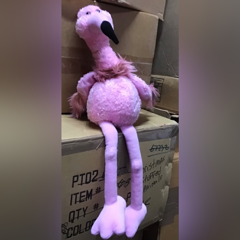 NWT 19” pink floppy stuffed animal flamingo soft and cuddly